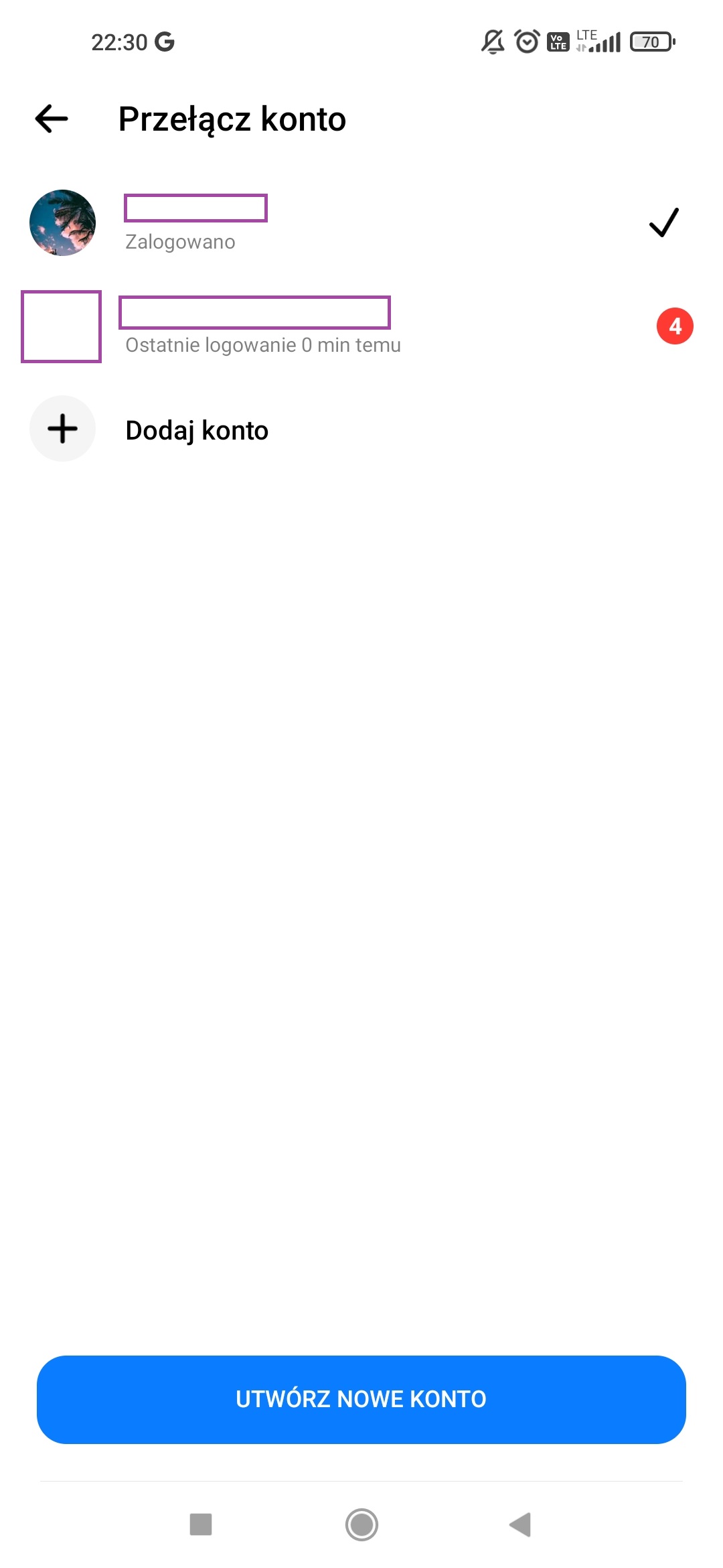 Usuwanie konta na Messengerze