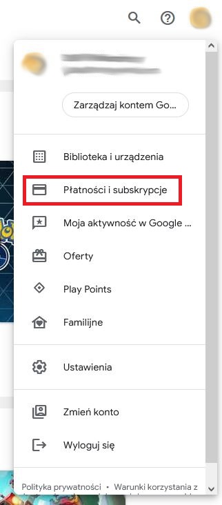 Jak usunąć kartę z Google Play?