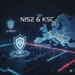 Sala zarządu i hologram tarczy z kłódką – cyberbezpieczeństwo, zgodność NIS2 i nowelizacja KSC.